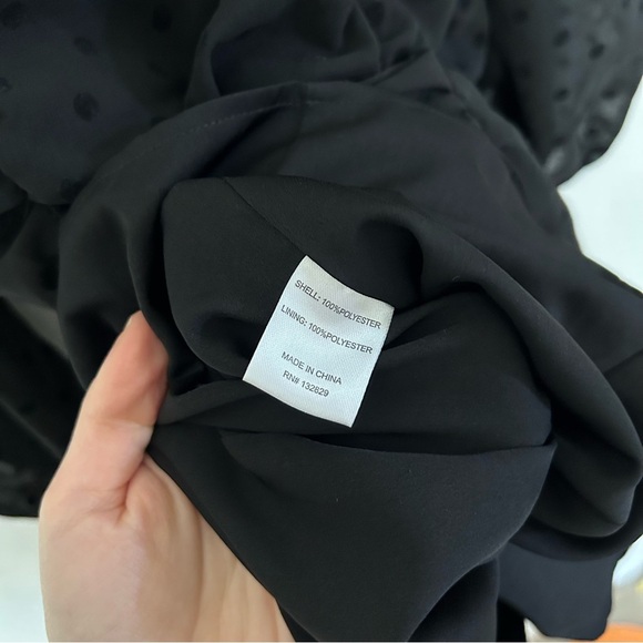 Lovers and Friends Arielle Polka Dot Mini Dress in Black - Picture 6 of 6